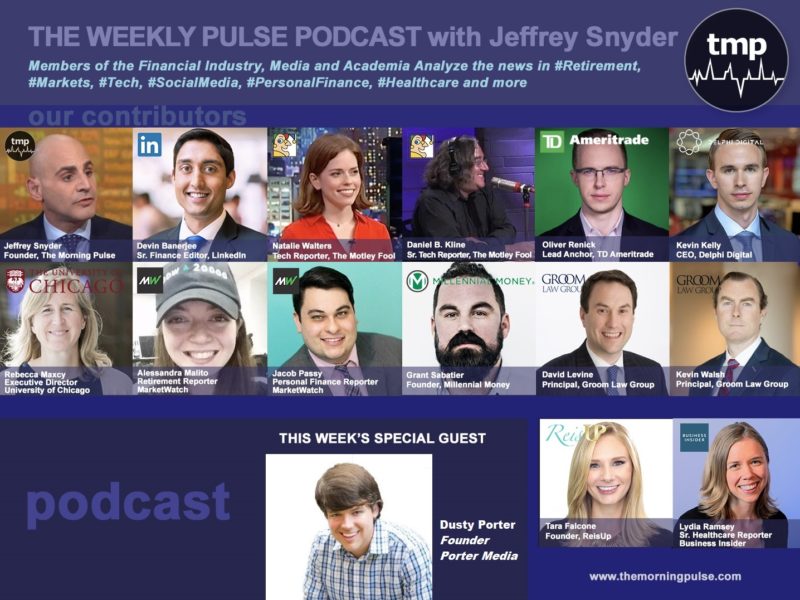 (Podcast) 8/25/2019 In this episode: (1) Small business trials and tribulations with voice-over actor and #contentcreator Dusty Porter, (2) How to save $1,000 in 5 easy steps (3) the birth of E-Delivery and modernization in the retirement industry?, & more. (Podcast) 8/25/2019 In this episode: (1) Small business trials and tribulations with voice-over actor and #contentcreator Dusty Porter, (2) How to save $1,000 in 5 easy steps (3) the birth of E-Delivery and modernization in the retirement industry?, & more.