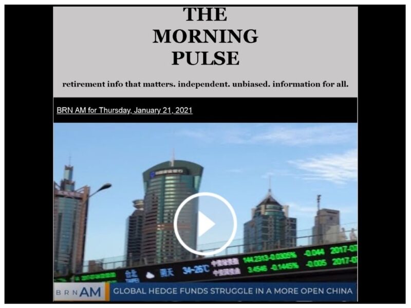 The Morning Pulse – Thursday, January 21, 2021 The Morning Pulse – Thursday, January 21, 2021