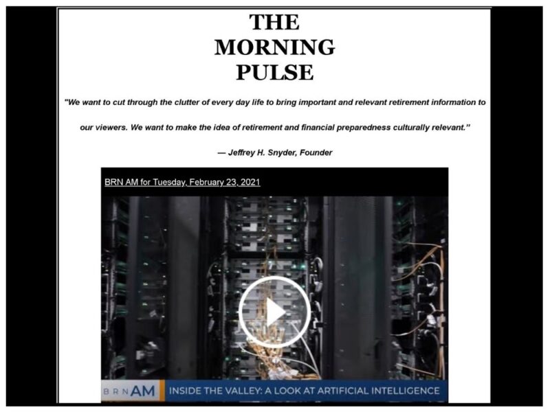 The Morning Pulse – Tuesday, February 23, 2021 The Morning Pulse – Tuesday, February 23, 2021