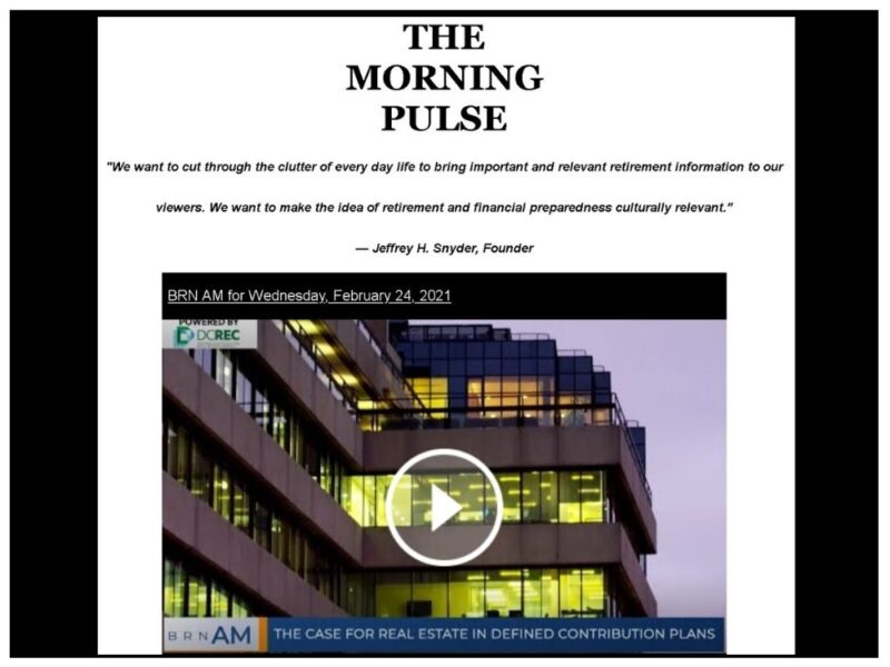 The Morning Pulse – Wednesday, February 24, 2021 The Morning Pulse – Wednesday, February 24, 2021