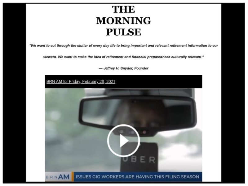 The Morning Pulse – Friday, February 26, 2021 The Morning Pulse – Friday, February 26, 2021